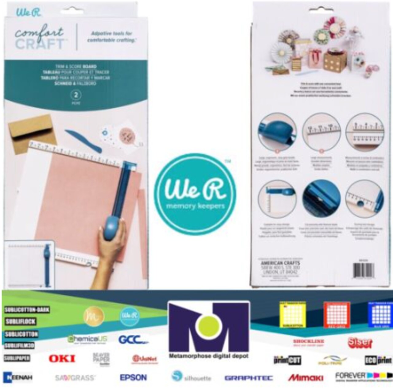 We R Memory Keepers - Comfort Craft Tools Collection - Trim and Score Board 661224